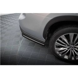 Maxton - Lames De Pare-Chocs Arrière Latérales Toyota Highlander Mk4 Noir Brillant