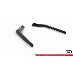 Maxton - Lames De Pare-Chocs Arrière Latérales Toyota Highlander Mk4 Noir Brillant