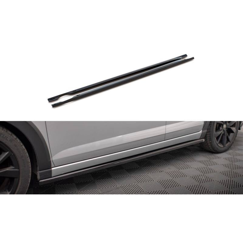 Maxton - Rajouts Des Bas De Caisse Volkswagen Taigo R-Line Mk1 Noir Brillant