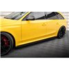 Maxton - Street Pro Rajouts Des Bas De Caisse Audi RS4 B8 Noir-Rouge