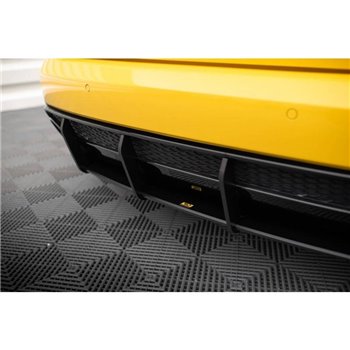 Maxton - Street Pro Central Diffuseur Arriere Audi RS4 B8 Noir-Rouge
