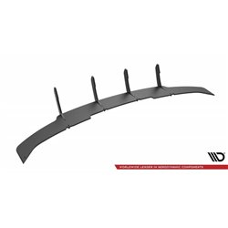 Maxton - Street Pro Central Diffuseur Arriere Audi RS4 B8 Noir-Rouge