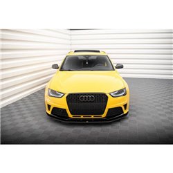Maxton - Street Pro Lame Du Pare-Chocs Avant Audi RS4 B8 Noir-Rouge