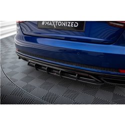 Maxton - Street Pro Central Diffuseur Arriere Audi A4 Competition B9 Noir