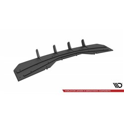 Maxton - Street Pro Central Diffuseur Arriere Audi A4 Competition B9 Noir-Rouge