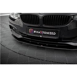 Maxton - Street Pro Lame Du Pare-Chocs Avant BMW 4 Gran Coupe F36 Noir-Rouge