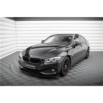 Maxton - Street Pro Lame Du Pare-Chocs Avant BMW 4 Gran Coupe F36 Noir-Rouge