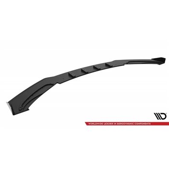 Maxton - Street Pro Lame Du Pare-Chocs Avant BMW 4 Gran Coupe F36 Noir + Rabats Brillant 