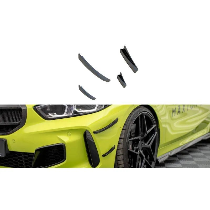 Maxton - Carbon Fiber Front Bumper Wings (Canards) Prepreg BMW 1 M-Pack / M135i / 128ti F40