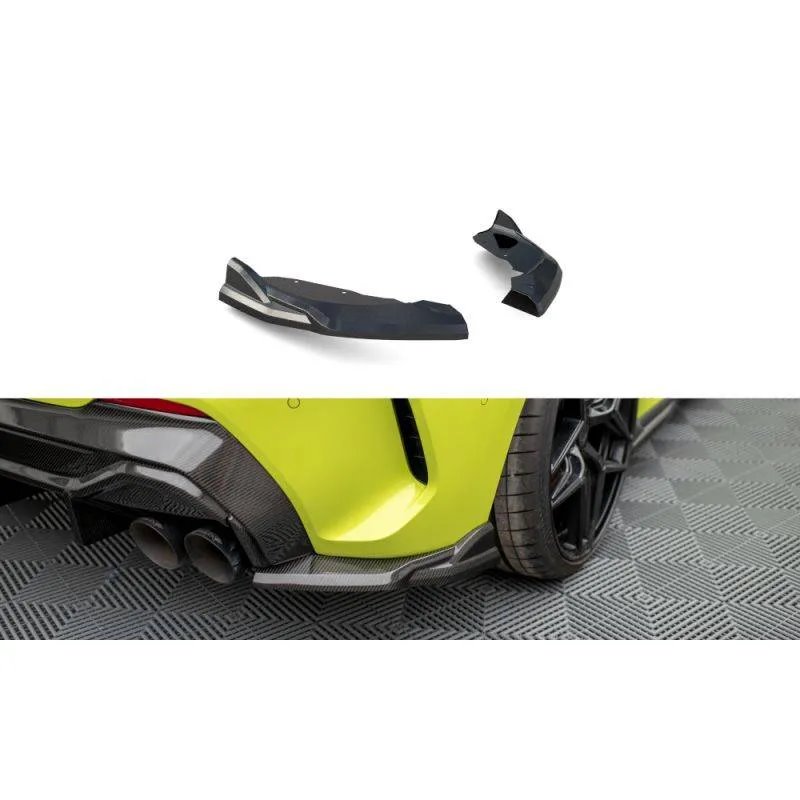 Maxton - Fibre de Carbone Lames De Pare-Chocs Arrière Latérales BMW 1 M-Pack / M135i / 128ti F40