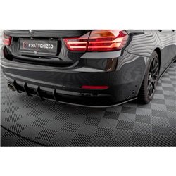 Maxton - Street Pro Central Diffuseur Arriere BMW 4 Gran Coupe F36 Noir