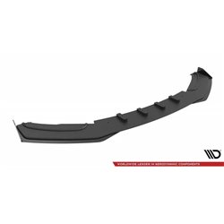 Maxton - Street Pro Lame Du Pare-Chocs Avant BMW 4 Gran Coupe F36 Noir-Rouge + Rabats Brillant