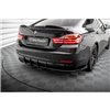 Maxton - Street Pro Lame Du Pare Chocs Arriere BMW 4 Gran Coupe F36 Noir-Rouge + Rabats Brillant