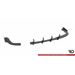 Maxton - Street Pro Lame Du Pare Chocs Arriere BMW 4 Gran Coupe F36 Rouge + Rabats Brillant