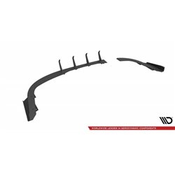 Maxton - Street Pro Lame Du Pare Chocs Arriere BMW 4 Gran Coupe F36 Rouge + Rabats Brillant