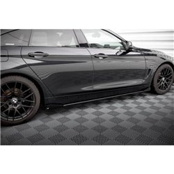 Maxton - Street Pro Rajouts Des Bas De Caisse BMW 4 Gran Coupe F36 Noir + Rabats Brillant 