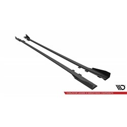 Maxton - Street Pro Rajouts Des Bas De Caisse BMW 4 Gran Coupe F36 Noir + Rabats Brillant 
