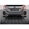 Maxton - Street Pro Lame Du Pare Chocs Arriere V.1 Honda Civic Sport Mk 10 Facelift Noir
