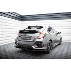 Maxton - Street Pro Lame Du Pare Chocs Arriere V.1 Honda Civic Sport Mk 10 Facelift Noir