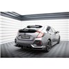 Maxton - Street Pro Lame Du Pare Chocs Arriere V.1 Honda Civic Sport Mk 10 Facelift Noir