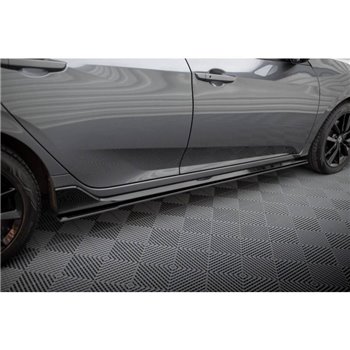 Maxton - Street Pro Rajouts Des Bas De Caisse Honda Civic Sport Mk 10 Noir-Rouge