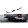 Maxton - Street Pro Lame Du Pare Chocs Arriere V.1 Honda Civic Sport Mk 10 Facelift Noir-Rouge