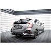 Maxton - Street Pro Lame Du Pare Chocs Arriere V.1 Honda Civic Sport Mk 10 Facelift Rouge