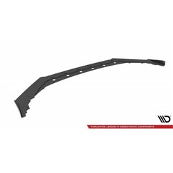 Maxton - Street Pro Lame Du Pare-Chocs Avant Honda Civic Type-R Mk 11 Noir-Rouge + Rabats Brillant