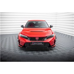 Maxton - Street Pro Lame Du Pare-Chocs Avant Honda Civic Type-R Mk 11 Noir-Rouge