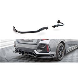 Maxton - Arriere Splitter V.1 (avec une barre verticale) Honda Civic Sport Mk 10 Facelift