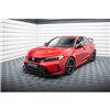 Maxton - Street Pro Lame Du Pare-Chocs Avant Honda Civic Type-R Mk 11 Noir + Rabats Brillant 