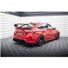 Maxton - Street Pro Lame Du Pare Chocs Arriere Honda Civic Type-R Mk 11 Noir-Rouge + Rabats Brillant
