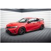 Maxton - Street Pro Rajouts Des Bas De Caisse Honda Civic Type-R Mk 11 Noir-Rouge + Rabats Brillant