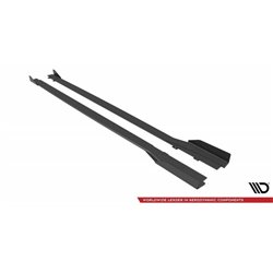 Maxton - Street Pro Rajouts Des Bas De Caisse Honda Civic Type-R Mk 11 Noir-Rouge + Rabats Brillant
