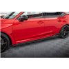 Maxton - Street Pro Rajouts Des Bas De Caisse Honda Civic Type-R Mk 11 Noir-Rouge