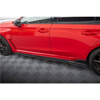 Maxton - Street Pro Rajouts Des Bas De Caisse Honda Civic Type-R Mk 11 Noir-Rouge