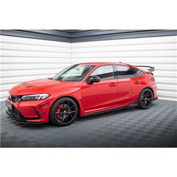 Maxton - Street Pro Rajouts Des Bas De Caisse Honda Civic Type-R Mk 11 Noir-Rouge