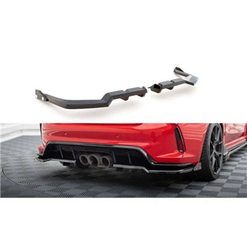 Maxton - Arriere Splitter (avec une barre verticale) V.1 Honda Civic Type-R Mk 11
