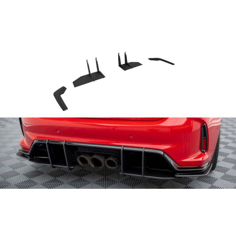 Maxton - Street Pro Lame Du Pare Chocs Arriere Honda Civic Type-R Mk 11 Noir-Rouge