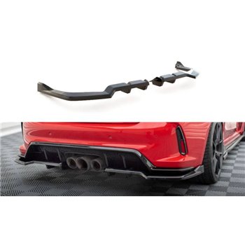 Maxton - Arriere Splitter (avec une barre verticale) V.2 Honda Civic Type-R Mk 11