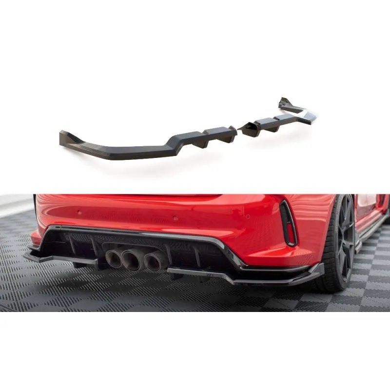 Maxton - Arriere Splitter (avec une barre verticale) V.2 Honda Civic Type-R Mk 11