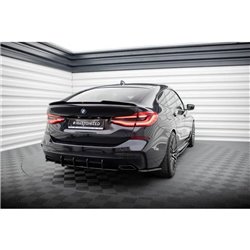 Maxton - Street Pro Central Diffuseur Arriere BMW 6 GT M-Pack G32 Noir-Rouge