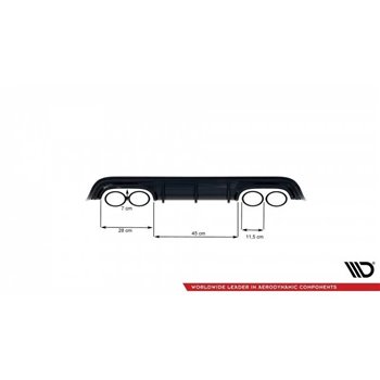 Maxton - Diffuseur Arrière Complet Mercedes-Benz CLK W209 