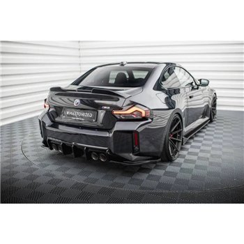 Maxton - Lames De Pare-Chocs Arrière Latérales V.3 (Pour jupe arrière v.1) BMW M2 G87 