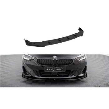 Maxton - Street Pro Lame Du Pare-Chocs Avant BMW 2 Coupe G42 Noir + Rabats Brillant