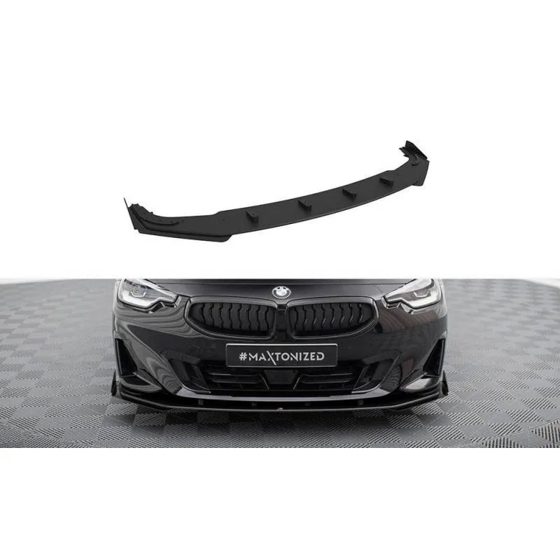 Maxton - Street Pro Lame Du Pare-Chocs Avant BMW 2 Coupe G42 Noir + Rabats Brillant