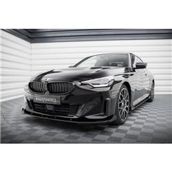 Maxton - Street Pro Lame Du Pare-Chocs Avant BMW 2 Coupe G42 Noir + Rabats Brillant 