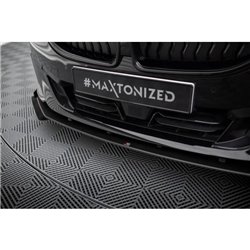 Maxton - Street Pro Lame Du Pare-Chocs Avant BMW 2 Coupe G42 Noir + Rabats Brillant 