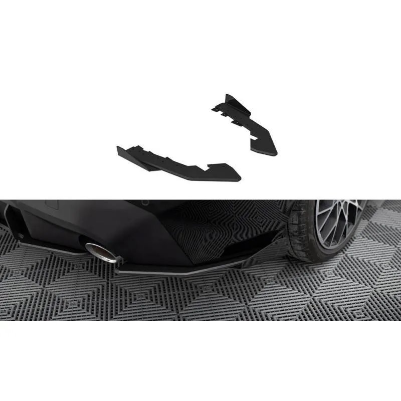 Maxton - Street Pro Lame Du Pare Chocs Arriere BMW 2 Coupe G42 Noir + Rabats Brillant