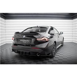 Maxton - Street Pro Lame Du Pare Chocs Arriere BMW 2 Coupe G42 Noir + Rabats Brillant 